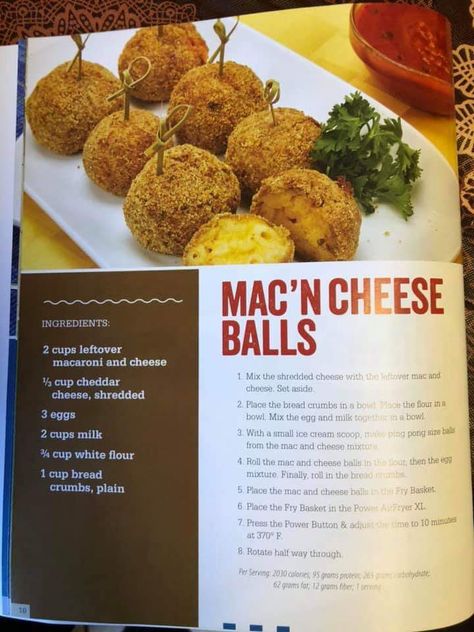 Air Fryer Mac And Cheese, Mac And Cheese Balls Recipe, Hoedown Throwdown, Gameday Snacks, Mac And Cheese Balls, Airfry Recipes, One Bite Appetizers, Mac And Cheese Bites, Air Fried Food