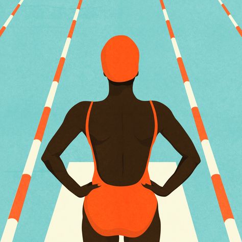 Strong Illustration, 심플한 그림, Pool Art, Illustration Simple, Sport Illustration, Editorial Illustration, Freelance Illustrator, 귀여운 동물, 그림 그리기