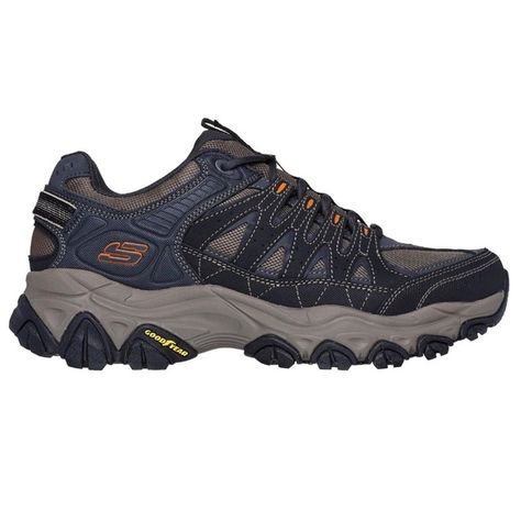 Skechers Afterburn M.Fit v2 GOODYEAR Sole Mens Hiking Athletic Sneakers Shoes Skechers Dlites Outfit, Skechers Dlites, Skechers D'lites, Mens Hiking, Trail Design, Mens Hiking Shoes, Shoes Skechers, Memory Foam Shoes, Skechers Memory Foam