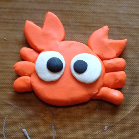 Clay Crab, Clay Activities, Clay Activity, Clay Art For Kids, 30 Day Drawing Challenge, Clay Crafts For Kids, Kids Clay, Clay Magnets, Soft Clay