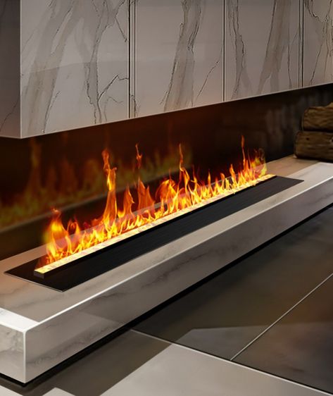 3D water vapor fireplace use only pure water instead of gas & wood as fuel. Welcome to visit design on our website - www.royal-fireplace.com Glass Fireplace Ideas, Modern Gas Fireplace Ideas, Royal Fireplace, Water Fireplace, Onyx Fireplace, Fireplace Ethanol, Fireplace Makeover Ideas, Water Vapor Fireplace, Gas Fireplace Ideas Living Rooms