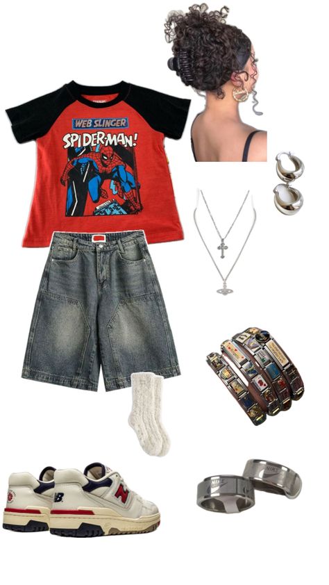 baggy spider man outfit with fuzzy socks 😋 Spiderman Outfit, Street Style Outfits Casual, Silly Clothes, Man Outfit, Sock Outfits, Baggy Clothes, Casual Preppy Outfits, Outfit Inspo Casual, Fuzzy Socks