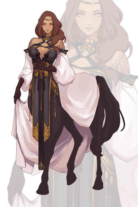 Centaur Sorcerer, D&d Centaur, Centaur Woman Art, Dnd Satyr Female Sorcerer, Summer Eladrin Dnd, Satyr Dnd 5e Female, Dnd Centaur Female, Female Centaur Oc, Dnd Satyr Female