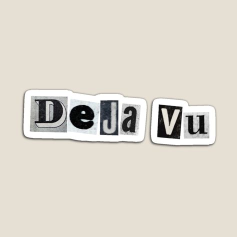 Deja Vu Aesthetic, Deja Brew, Word Cutouts, Happy Birthday Icons, Black Notebook, Birthday Icon, Pop Stickers, Stickers Aesthetic, Aesthetic Fonts