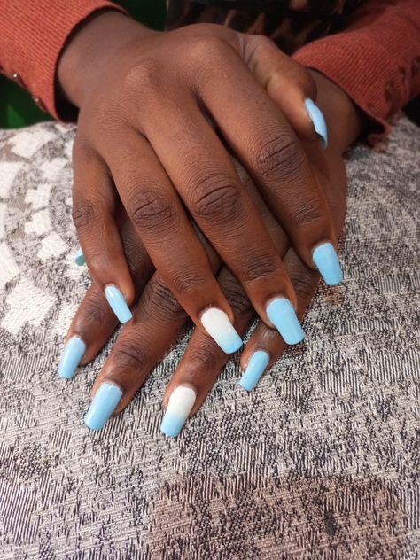 Baby Blue Nails, Nails Done, Blue Nails, Baby Blue, Nail Art, Nails, Blue, Art, Nail Arts