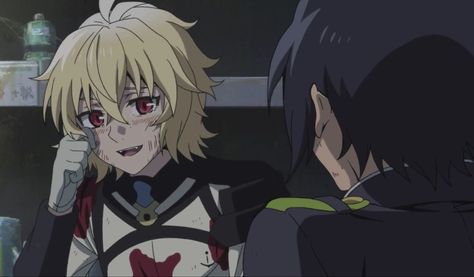 Mika has a great smile Seraph Of The End, An Anime, Anime Character, The End, Blonde, Tumblr, Red, Hair, Anime