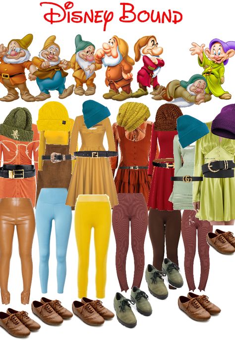 Snow White And 7 Dwarfs Costume Diy, Seven Dwarfs Costume Group, 7 Dwarfs Costume Diy, 7 Dwarfs Halloween Costumes, 7 Dwarves Costume Diy, Enchanted Outfit, 7 Dwarfs Costume, Seven Dwarfs Costume, 7 Dwarfs