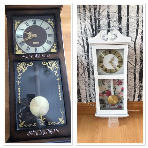 Upcycled Clocks Ideas, Rustic Projects, Diy Clocks, Grandmother Clock, Furniture Flips, Clock Vintage, Pendulum Clock, Ideas Casa, Diy Clock