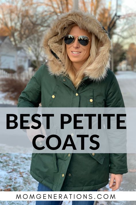 Looking for the best petite winter coats? Here is a roundup of all the best petite coats you can find. Petite styles for women are tough to find, this helps you find the best of the best with petite clothing. Petite Winter Coats, Styles For Petite Women, Snow Jackets Women, Style For Short Women, Petite Coats, Best Winter Jackets, Flannel Coat, Petite Casual, Stylish Leather Jacket