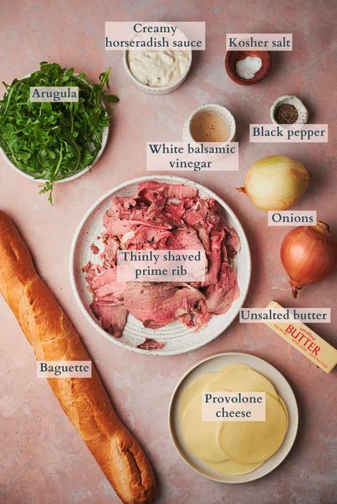 Treat yourself to the best Prime Rib Sandwich! You'll love how easy it is to prepare and how incredibly flavorful it is. It's the best way to use up these slow cooker prime rib leftovers. You only need a handful of staple ingredients that you probably already have on hand during the holiday season! Leftover Prime Rib Recipes Sandwiches, Prime Rib Leftover Recipes, Rib Sandwich Recipe, Slow Cooker Prime Rib, Best Prime Rib, Leftover Prime Rib Recipes, Prime Rib Sandwich, Leftover Prime Rib, Creamy Horseradish