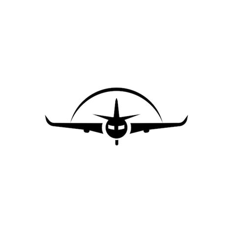 Airplane logo | Premium Vector #Freepik #vector #airbus #jet-plane #pilot #biplane Airplane Logo Design, Plane Logo Design, Logo Airplane, Robinson Helicopter, Cargo Logo, Plane Illustration, Airplane Logo, Airplane Graphic, Plane Logo