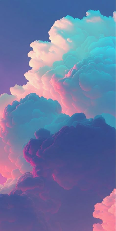 Painting Of Clouds Aesthetic, Maisyleigh Wallpapers, Sunset Clouds Wallpaper, Blue Clouds Wallpaper, Sunset Phone Wallpaper, Cloud And Rainbow, Pretty Clouds, Pretty Background, Clouds Aesthetic