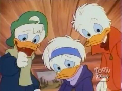 Quack Pack (Huey, Dewey and Louie) Quack Pack, Duck Quack, Huey Dewey And Louie, Disney Pixar Characters, Darkwing Duck, Duck Cartoon, Disney Duck, Pixar Characters, Duck Tales