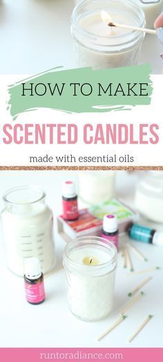 Easy DIY candles! Scented with essential oils and poured into a mason jar. These easy homemade soy candles cost just pennies to make. Fun essential oil craft! #candesdiy #soycandles #masonjar #essentialoils #essentialoilcandles Oil Candles Diy, Make Scented Candles, Essential Oil Candles Diy, Candles With Essential Oils, Essential Oils Video, Diy Candles Easy, Homemade Soy Candles, Soya Mumu, Diy Candles Scented