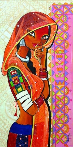 Rajasthani Painting, Rajasthani Art, Galleria D'arte, Madhubani Art, Indian Folk Art, Madhubani Painting, Modern Art Paintings, Indian Paintings, Indian Art Paintings