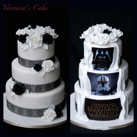 Star Wars Wedding Decorations, Star Wars Wedding Cake, Star Wars Cake Toppers, Sunflower Wedding Decorations, Star Wars Wedding Theme, Nerd Wedding, Star Wars Cake, Star Wars Wedding, Future Wedding Plans