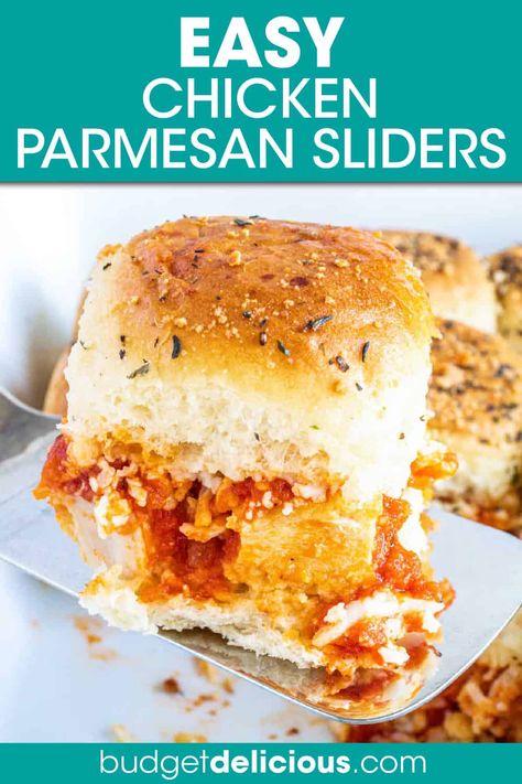 Your favorite Italian recipe is getting a make-over! Turn classic Italian chicken parm into Chicken Parmesan sliders. This hand-held version cooks quickly and uses breaded chicken tenders as a shortcut. Serve a hungry family or make enough for a party. These sliders are going to disappear fast, so make a double batch! Click through to get this easy chicken recipe - awesome Parmesan Chicken Slider recipe!! #chickenparmesan #sliders #partyfood Chicken Parm Sliders, Parm Sliders, Parmesan Sliders, Chicken Parmesan Sliders, Slider Recipe, Christmas Hosting, Sliders Recipes Chicken, Easy Chicken Recipe, Breaded Chicken Tenders