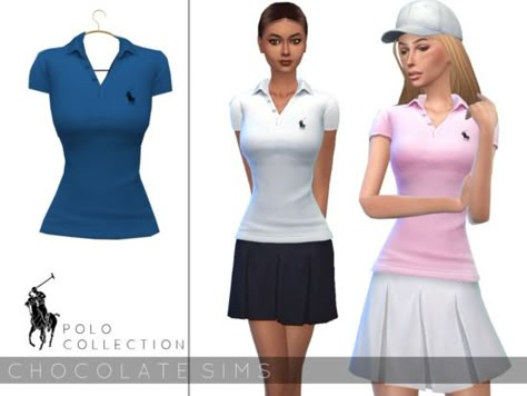 MissSchokoLove's Polo Shirt Sims 4 Cc Ralph Lauren, Sims 4 Cheats, Money Dress, Sims 4 Cas Mods, Sims 4 Cc Shoes, Pelo Sims, Sims 4 Children, Alt Clothes, Tumblr Sims 4