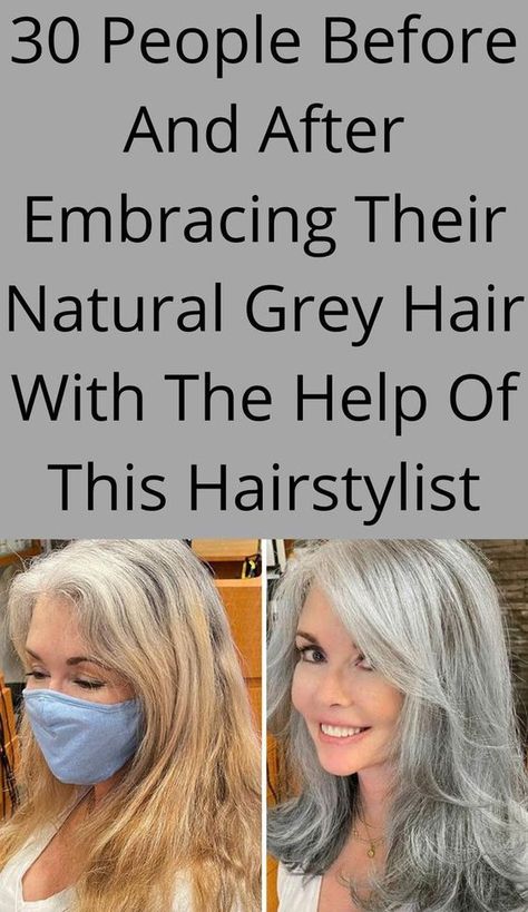 Easing Into Gray Hair, Embracing Grey Hair Going Gray, Youthful Grey Hair, How To Embrace Grey Hair, Toning Grey Hair, Letting Hair Go Gray, How To Get Silver Hair At Home, Young Grey Hair Woman, Women In Their 50s Aging Gracefully