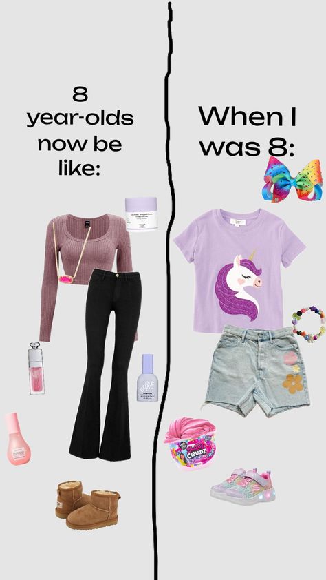 I still don't understand the Sephora kids 😭🤣 #8yearolds #sephora #kids #preppy #unicorn #slime #comparison Sephora Kids Pov, Sephora Kids, Preppy Aesthetics, Kids Humor, Unicorn Slime, Cute Preppy Outfits, Kid Memes, Dont Understand, Preppy Outfits