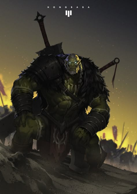 ArtStation - Orc Keeper, soonjae hong Warcraft Orc, Orc Warrior, Warcraft Art, 다크 판타지, Fantasy Races, Dungeons And Dragons Characters, Dungeons And Dragons Homebrew, Wow Art, Fantasy Warrior