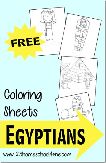 FREE Ancient Egyptian Coloring Sheets - super cute coloring pages for preschool, kindergarten, 1st grade, 2nd grade, and 3rd grade history Egyptian Coloring Pages, Ancient Egypt Architecture, Egypt Vbs, Ancient Egypt Activities, Coloring Pages For Preschool, Egypt Lessons, Ancient Egypt For Kids, Ancient Egypt Unit, Egypt Activities