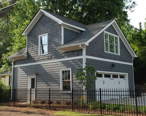 Exteriors  |  Interiors  |  Details Hardy Siding, Detached Garage Designs, Craftsman Home Exterior, Prefab Garages, Granny Pods, Plan Garage, Carriage House Garage, Set Construction, Carriage House Plans