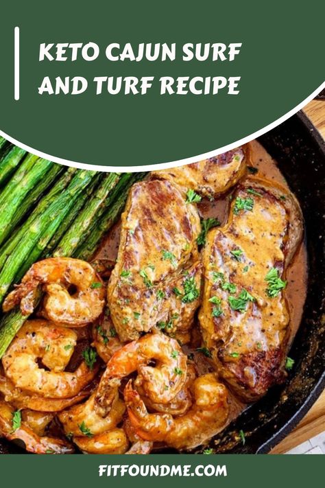 Imagine a cozy evening with a plate of sizzling steak and succulent shrimp, all tied together with a rich, creamy sauce that’s bursting with flavor. That’s exactly what you get with our Keto Cajun Surf and Turf recipe. This dish isn’t just a meal; it’s a celebration of bold flavors and keto-friendly ingredients that will … Cajun Surf And Turf, Surf And Turf Recipes, Surf N Turf Recipes, Surf And Turf, Body Exercises, Better Body, Cozy Evening, Keto Cooking, Cajun Seasoning