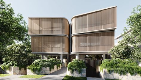 Yugen – Vaucluse | Luxury Apartments by Koichi Takada | New Apartments For Sale | Eastern Suburbs Luxury Apartments Exterior, Modern Tuscany, Koichi Takada, Zen Interior Design, Zen Interiors, Apartment Exterior, Compact House, Apartment Buildings, Apartment Architecture