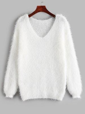 They are beautiful, lovable and affordable. You deserve it! 카드 디자인, Fluffy Sweater, Latest Sweater, Fuzzy Sweater, Girls Fashion Clothes, Sweater Jacket, Vneck Sweater, Fashion News, Trendy Fashion