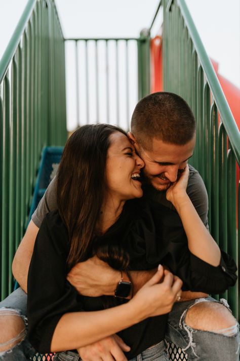 Couple Playground Photoshoot, Playground Engagement Photos, Playground Shoot, Skateboard Couple, Playground Pictures, Future Photos, Couple Session, Engagement Pics, Fall Family Photos