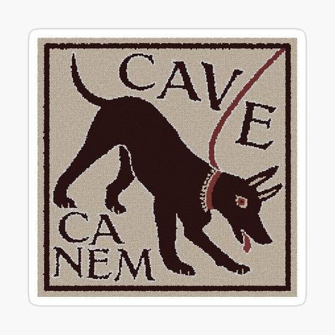 Get my art printed on awesome products. Support me at Redbubble #RBandME: https://www.redbubble.com/i/sticker/Beware-of-Dog-Cave-Canem-Greco-Roman-Mosaic-by-PanosTsalig/72553846.EJUG5?asc=u Cave Canem, Beware Of The Dog, Dog Cave, Roman Mosaic, Greco Roman, Beware Of Dog, Puppy Prints, Common Themes, Happy Puppy