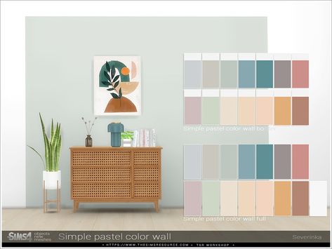 Sims 4 Wall Color Cc, Sims 4 Cc Furniture Decor Paintings, The Sims Resource Wallpaper, Ts4 Wall Decor, Sims Wall Cc, Sims4 Wall Cc, Cc Wallpaper Sims 4, Sims4 Cc Wall Decor, Severinka Sims 4