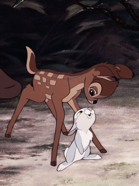 Disney Amor, Bambi And Thumper, Vintage Cartoons, Images Disney, Wallpaper Disney, Disney Vintage, Disney Favorites, Old Disney, Pinturas Disney