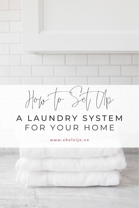 How to Set Up a Laundry System for Your Home | chelsijo.co | The Systemize Your Life Podcast Do you feel overwhelmed with the amount of laundry you need to do each week for your family? Are you struggling to organize the piles of clean laundry that has not been put away? Check out this post on the five steps to setting up your own laundry system. #overwhelmedmomhacks #laundrytips #declutter Clean Laundry Organization, Laundry System Ideas, How To Sort Laundry, Laundry Schedule Family, How To Keep Up With Laundry, Laundry Separation Guide, Laundry Schedule Family Of 5, Time Blocking Schedule, Time Blocking Planner