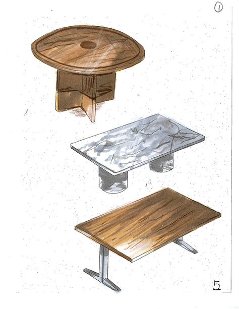 Renderings on Behance Marble Texture Drawing, Marble Drawing, Industrial Sketch, Interior Sketching, Table Sketch, Watercolor Rendering, Architecture Symbols, Rendering Drawing, Drawing Wood