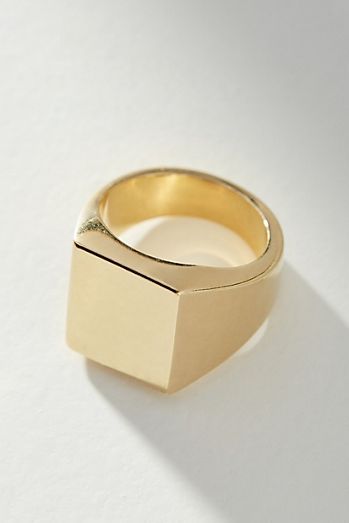 Square Gold Ring, Buying Gold, Yellow Gold Wedding Ring, Gold Diamond Wedding Band, Square Ring, Gold Signet Ring, Natural Stone Jewelry, Square Rings, Crystal Stud Earrings