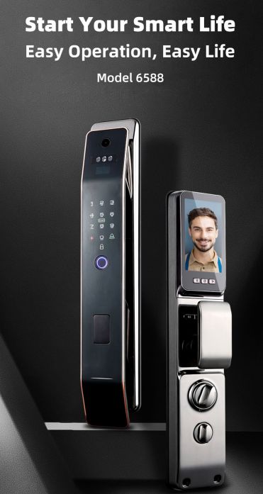 Fuyu's new 6588 face video call smart lock uses a new generation of 3D face unlocking scheme. It can quickly recognize hat wearing, hair changing, wig wearing, makeup, strong light, backlight and face blocking. It is a suitable unlocking method for the whole family. #smartlock #3Dfaceunlocking #lockmanufacturing #doorlock #intelligentlock Unique Privacy Fence Ideas, Security House, Face Video, Smart Home Ideas, Privacy Fence Ideas, Elevator Design, Digital Door Lock, Digital Lock, Privacy Fences