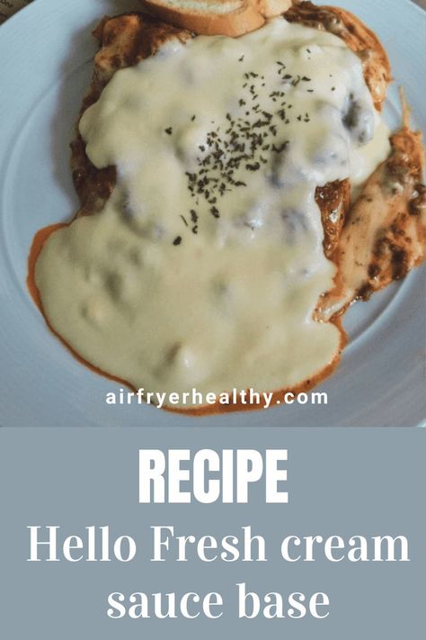 Hello Fresh Thanksgiving Recipes, Cream Sauce Base Recipe, Hello Fresh Cream Sauce Base Recipe, Copycat Hello Fresh Recipes, Cream Sauce Base, White Cream Sauce, Recipes With Fish Sauce, Danish Recipe, Crazy Food