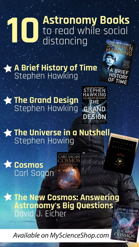 Astronomy Books Aesthetic, Astrophysics Books, Nasa Merch, Astronomy Books, Best Science Books, Academic Books, Best Books For Men, Physics Books, Astronomy Facts