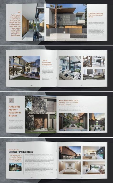 Design Presentation Boards, Catalog Design Inspiration, Print Design Brochure, Architect Portfolio Design, Portfolio D'architecture, Catalogue Design Templates, Architecture Brochures, Catalog Design Layout, Interior Design Portfolio Layout