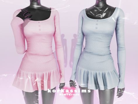 Ts4cc Alpha, Mods Sims 4, Mimi Dress, Free Sims 4, The Sims 4 Packs, Sims 4 Game Mods, Sims 4 Cc Folder, Sims 4 Teen, Sims 4 Dresses