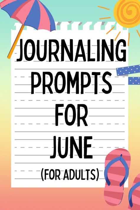 June Journal Prompts - Planning Inspired June Journal Prompts, June Journal, Morning Journal Prompts, Daily Journal Prompts, Journaling Prompts, Small Acts Of Kindness, My Library, Writing About Yourself, Journal Writing Prompts