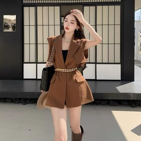 Mode Ulzzang, Korean Casual Outfits, Korean Fashion Dress, Korean Girl Fashion, Red Line, Ulzzang Fashion, Looks Chic, Fall Fashion Outfits, Korean Outfits