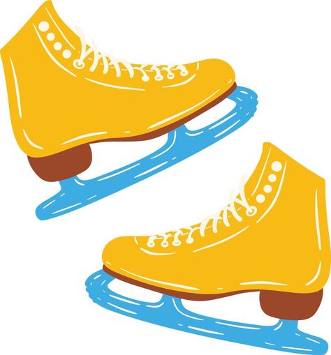 Ice skating shoes illustration Ice Skates Illustration, Ice Skating Shoes, Apple Illustration, Skating Shoes, Illustration Advertisement, Shoes Illustration, Ice Skates, Painted Shoes, Ice Skating