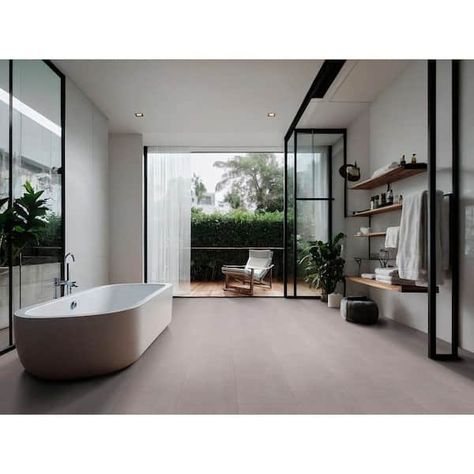 MSI Cementino Gray 12 in. x 24 in. Matte Porcelain Floor and Wall Tile (14 sq. ft./Case) NHDCEMGRA1224 - The Home Depot Porcelain Floor, Porcelain Flooring, Floor And Wall Tile, Wall Tile, Wall Tiles, The Home Depot, Home Depot, Tile, Porcelain