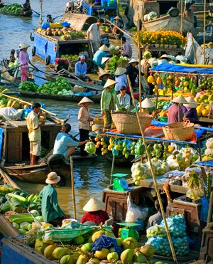 Thailand Landscape, Vietnam Trip, Beautiful Vietnam, Vietnam Voyage, Floating Market, Visit Vietnam, South Vietnam, Halong Bay, Se Asia