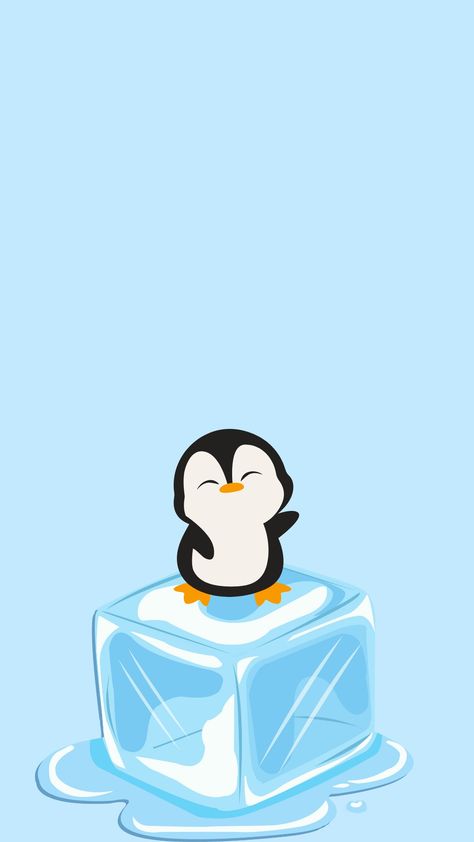 Penguin wallpaper Wallpaper Pinguin, Christmas Penguin Wallpaper, Cute Penguin Wallpaper, Penguin Wallpaper, Penguin Design, Sandy Cheeks, Penguin Art, Pretty Phone Wallpaper, Planner Printables