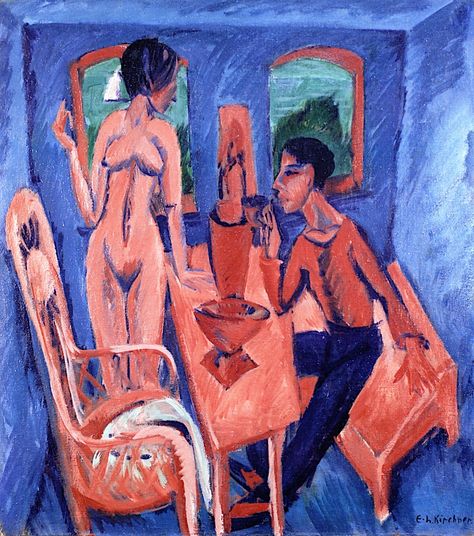 Ernst Kirchner, Tower Room, George Grosz, Ludwig Kirchner, Ernst Ludwig Kirchner, German Expressionism, Expressionist Painting, America Art, Davos