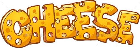 Swiss cheese text. Vector clip art illustration with simple gradients. All in a single layer. EPS10 file included. Word Illustration Art, Cheese Illustration, Word Illustration, 3d Tipografi, Fonts Website, Word Art Drawings, Types Of Fonts, Food Lettering, Cheese Art